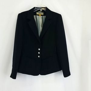 ALLEN BY ALLEN B SWARTZ 100% Retro Fitted Blazer